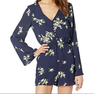 Cupcakes and Cashmere Navy Floral Romper